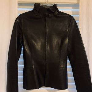 GORGEOUS Gucci Black Leather Fitted Jacket